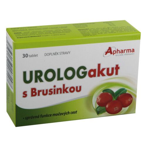 Apotheke Urolog akut s brusinkou tbl. 30