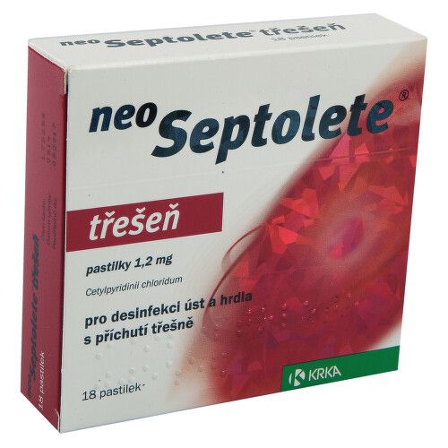 NEOSEPTOLETE TŘEŠEŇ 1,2MG pastilka 18