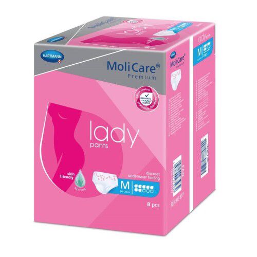 KALHOTKY NAVLÉKACÍ MOLICARE LADY PANTS 7 KAPEK M BOKY 80-120CM,1442ML,8KS