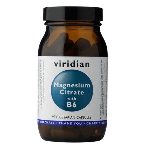 Viridian Magnesium Citrate with Vitamin B6 cps.90