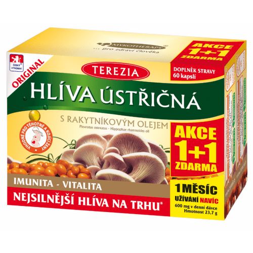 TEREZIA Hlíva ústřičná s rakyt.olejem cps.60+60