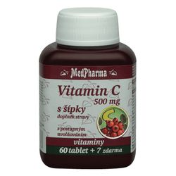 MedPharma Vitamin C 500mg s šípky 67 tablet s postupným uvolňováním