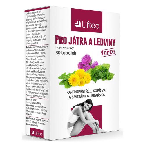 LIFTEA pro játra a ledviny tob.30