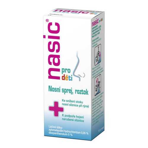 NASIC PRO DĚTI 0,5MG/ML+50MG/ML nosní podání sprej, roztok 1X10ML II